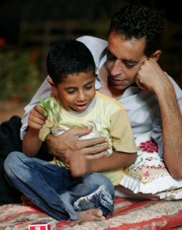 Ismael Khatib con su hijo Ahmed Ismael
