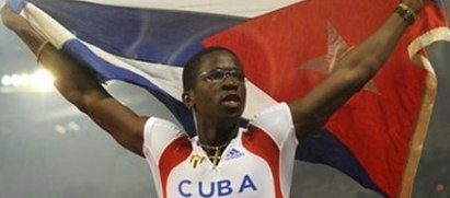 Dayron Robles, medalla de oro en 110 metros con vallas en Beijing 2008