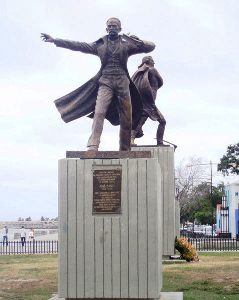 Monumento a Martí en el Camino de los Españoles. Donde primero estuvo al llegar a Venezuela.