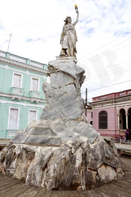 Estatua de la Libertad, en Remedios. Foto: Antonio Pons.